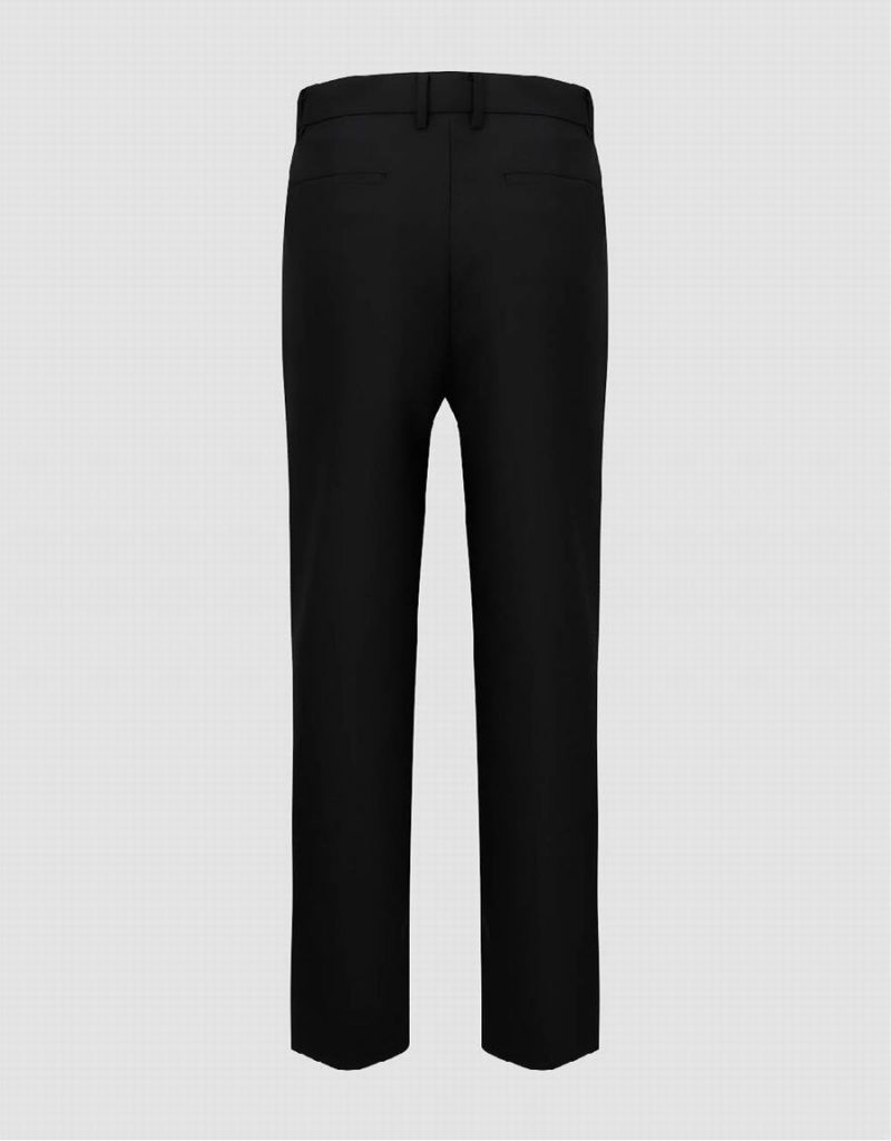 Urban Revivo Tailored Skinny Men's Pants Black | BJC6496NO