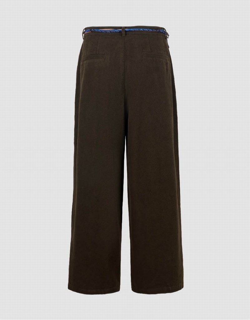 Urban Revivo Wide-Leg With Rope Men's Pants Brown | XGO4199HF